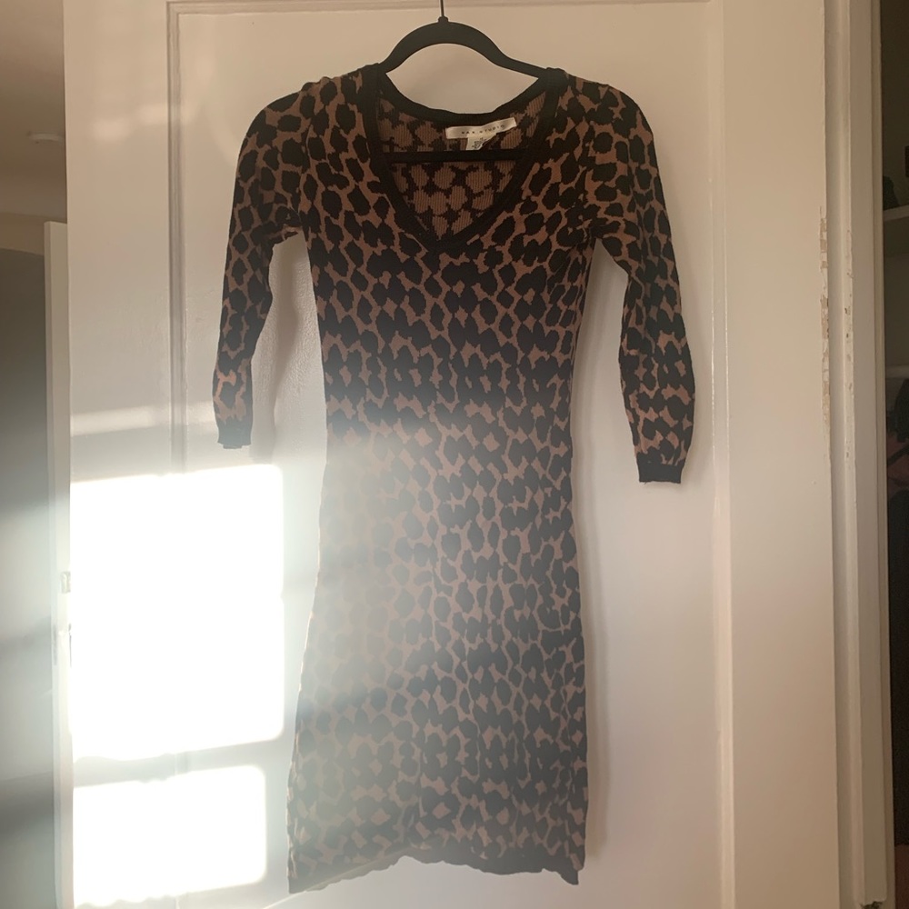 Leopard sweater dress